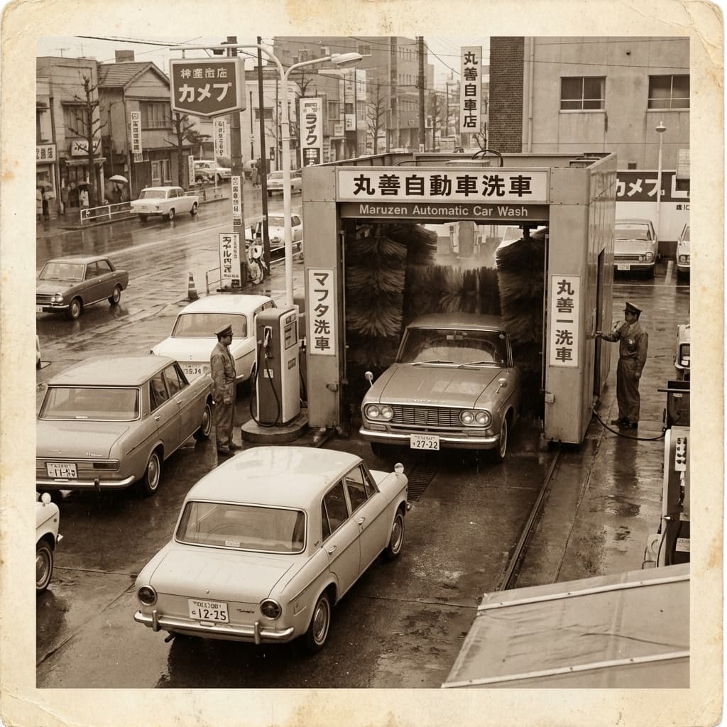 1960s Japanese Car Wash History